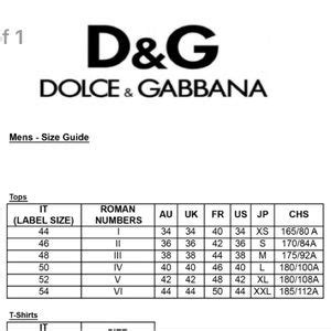 dolce gabbana womens size chart|dolce gabbana belt size chart.